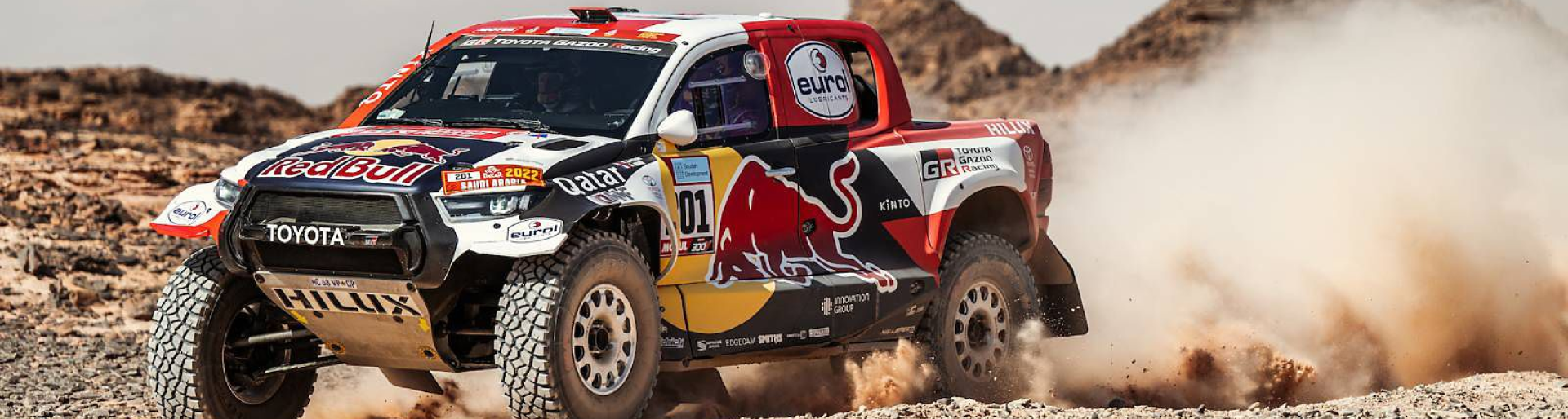 Изображение на странице НАССЕР АЛЬ-АТТИЯ ЗА РУЛЕМ TOYOTA HILUX СТАЛ ПОБЕДИТЕЛЕМ РАЛЛИ-РЕЙДА «ДАКАР-2022» Тойота Центр Воронеж Север